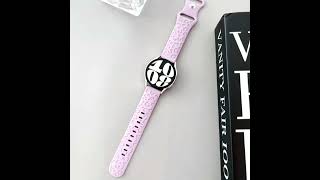 Engraved Strap For Samsung Galaxy Watch 6/4/classic/5/pro/3/Active 2 Leopard silicone
