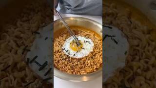 Buldak Ramen with Runny Egg 🍳 Korean Spicy Noodles ASMR