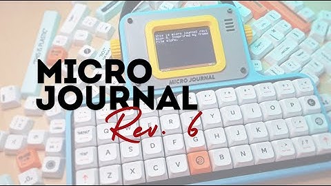 Micro Journal Rev.6 - Vivian in New York #microjournal #cyberdeck #writerDeck #mechanicalkeyboard