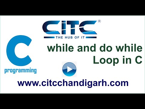 Tutorial video on While and do while loop in C language