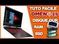 HP OMEN 15 : CHANGEMENT SSD HDD MÉMOIRE VIVE RAM (DEMONTAGE) [TUTO FACILE]