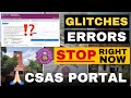 Big problem🚨-Don’t Register in CSAS Portal !