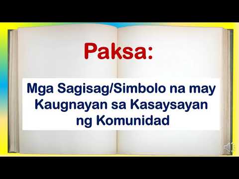 Mga Simbolo/Sagisag na may Kaugnayan sa Kasaysayan ng Komunidad | Davao | by: Teacher Juvy