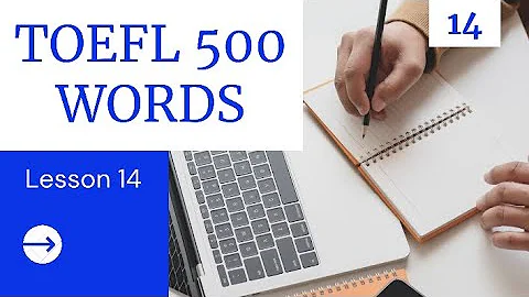 TOEFL WORDS LESSON 14 500  14-