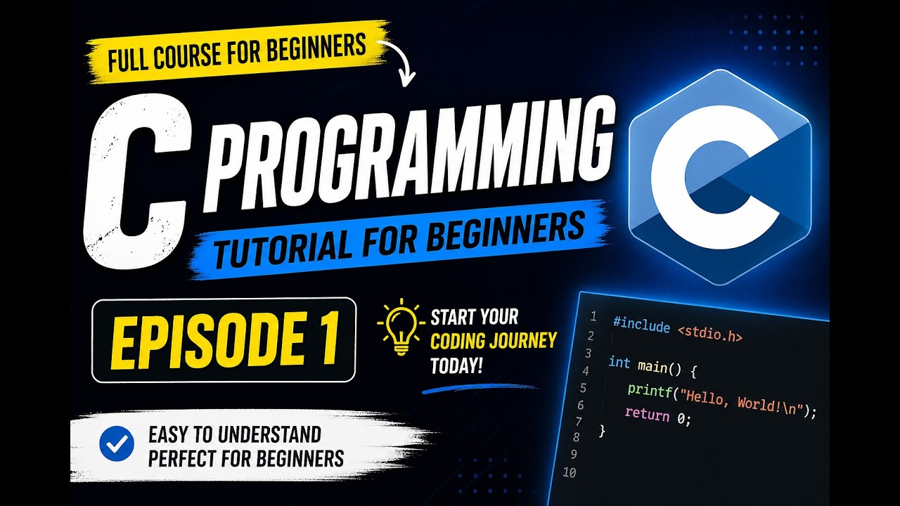 Introduction to C Language | Episode 1 - YouTube