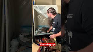 Quick finishing tip #carpentry #diy