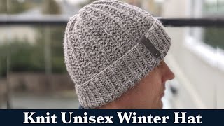 Unisex Winter Knit Hat || Ribbed Knit Hat for Men & Women