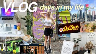 a COUPLE of days in my life 🌷✨🎧 (productive & realistic) | Melbourne, Australia | vlog