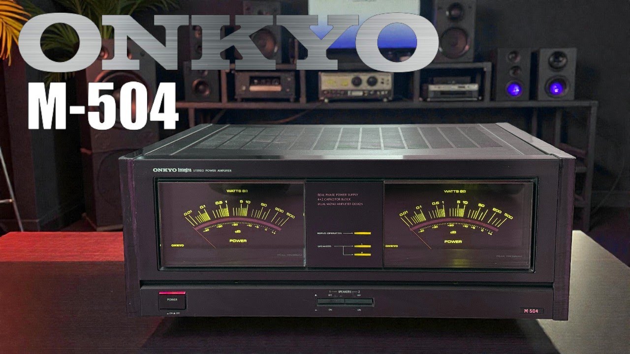 ONKYO M-504 - YouTube