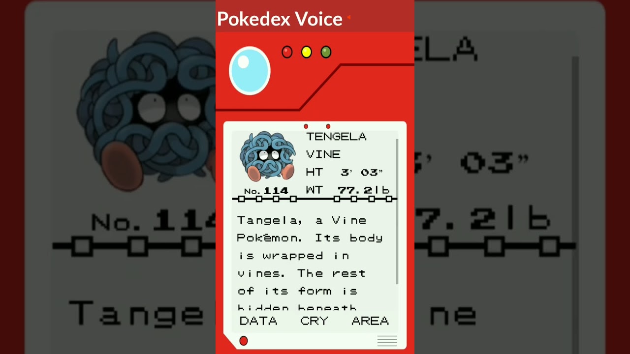Pokedex Voice Tengela