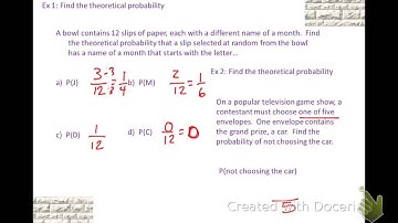 theoretical and experimental probability