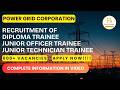 PowerGrid PGCIL New Vacancy  2026 | Diploma Trainee Recruitment | Divya Career - Exam Notification