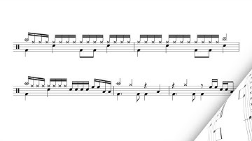 Single-handed 16th groove - INTERACTIVE Sight Reading Practice for Drums - PLAY ALONG EXERCISE