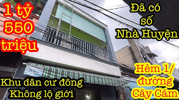 Nhà 4m * 8m đường cây cám, ấp 2b vĩnh lộc B. Đã có số nhà huyện. Giá 1 tỷ 550 triệu