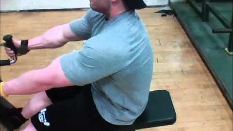 Seated Cable Rows Dropset