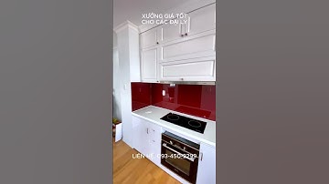 KÍNH ỐP BẾP MÀU ĐỎ RUBY | Kính Ốp Bếp Thành Phát