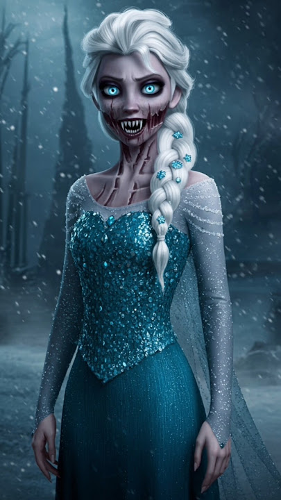 'What If Frozen Was a Horror Movie? | Creepy Elsa & Anna Redesigns' #scary #creepy