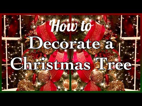 How To Decorate A Christmas Tree Burgundy Gold Christmas Decor