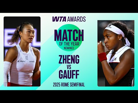Coco Gauff vs. Zheng Qinwen | 2025 Rome Semifinal | WTA Match Highlights
