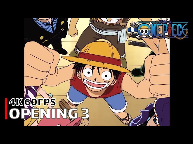 One Piece - Opening 3 [Hikari e] 4K 60FPS Creditless class=