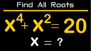 Math Olympiad | A very nice algebra problem | Find all roots of x