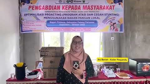 Pengabmas Optimalisasi PROACTING  di Nagari Pilubang Padang Pariaman
