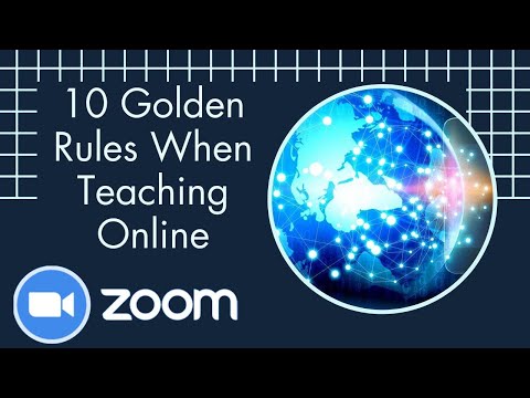 10 Golden Rules when teaching with Zoom #TeachOnline #Zoom