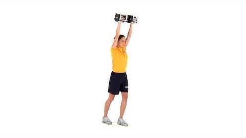 NAVY FITNESS - Curl To Overhead Press - High Split Dumbbell