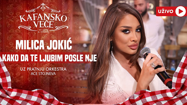 MILICA JOKIC - KAKO DA TE LJUBIM POSLE NJE | UZIVO | (ORK. ACE STOJNEVA) | 2024 | KAFANSKO VECE