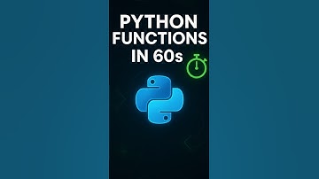 Python Functions Explained in 60 Seconds #coding #shorts