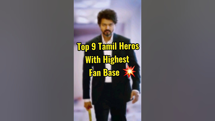 Top 9 Tamil Heros With Highest Fan Base | Ajith | Vijay | #shorts #tamil #southindian  #trending