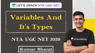 Variables And It's Types | Teaching Aptitude | NTA UGC NET 2020 Paper 1 December 2020 | Kumar Bharat