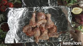 Курица в фольге на углях Курица в фольге на углях