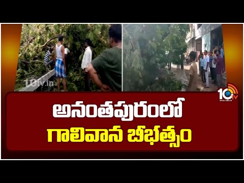 Raining Effect In Anantapur | నేలకొరిగిన భారీ వృక్షాలు, విద్యుత్ స్తంభాలు | 10TV News - 10TVNEWSTELUGU