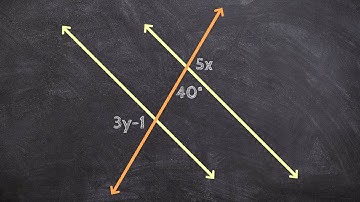 Given Parallel Lines Find the Value of X and Y