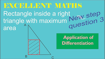Excellent math practice 3  l Applications of differentiation l rectangle of maximum area