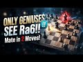 Brilliant Ra6!! Rook Sacrifice | Mate in 2 Chess Puzzle