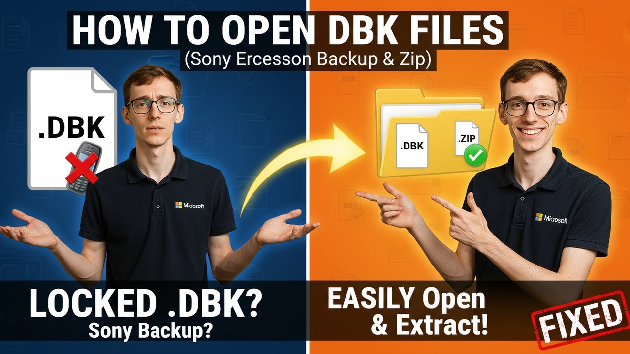 Opening DBK Files: Sony Ericsson Backup & Zip