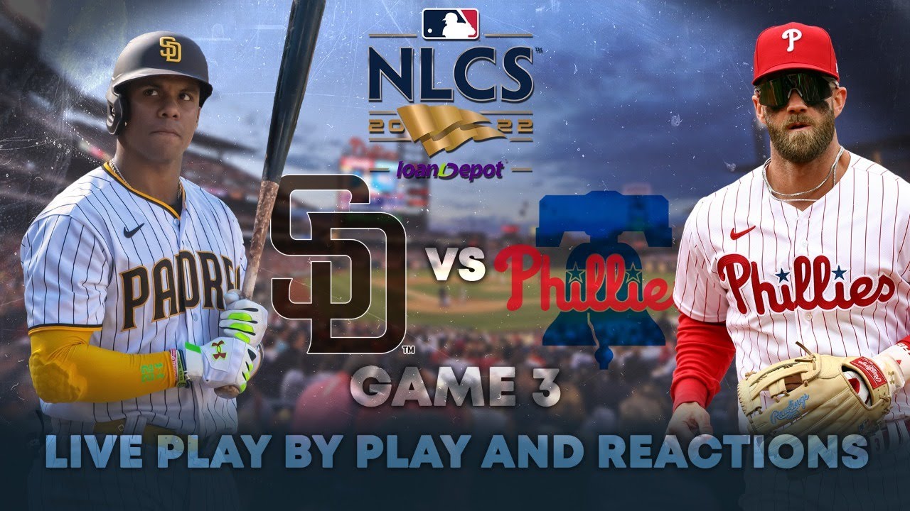 San Diego Padres vs Philadelphia Phillies Live PlayByPlay & Reactions