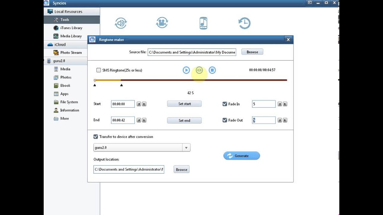 How to set n cut Mp3 songs as ringtone in iPhone/iPod... - YouTube