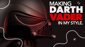 I painted Darth Vader Art Toys.