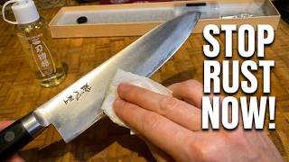 Carbon Steel Knife Rust Prevention: The Tsubaki Oil Method