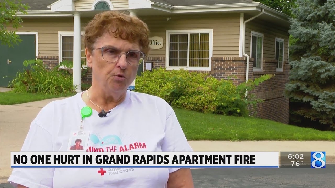 No one hurt in Grand Rapids apartment fire - YouTube