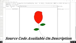 Draw Rose Flower 🌹 With Python Turtle Graphics | Kamaal ki class