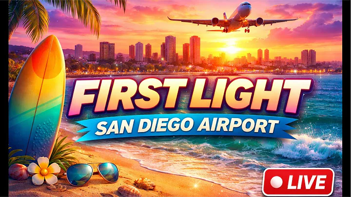 FIRST LIGHT at San Diego Airport 🌅✈️ | Early Landings & Morning Departures LIVE
