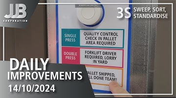 3s and Lean Improvements 14th October