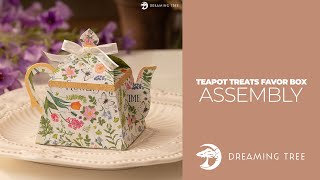 SVG File - Teapot Treats Favor Box - Assembly Tutorial