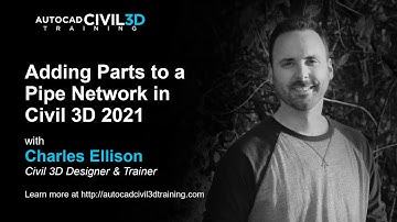 Adding Parts to a Pipe Network in Civil 3D 2018, 2019, 2020, 2021