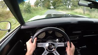 1973 Ford Mustang Mach 1 Hulk Stang 351 V8 - POV Test Drive | Crazy Accelerations