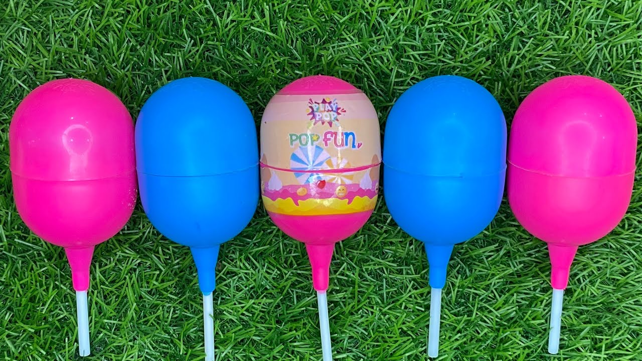 New Glitter Rainbow Lollipop Candy I Cutting| ASMR | Satisfying Video